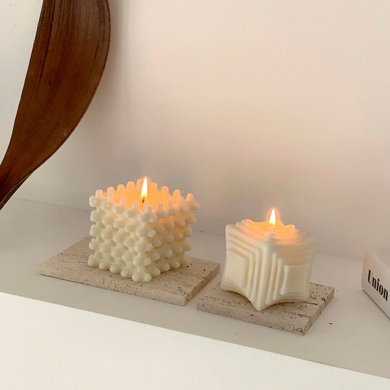Spiked Cube Silicon Candle Mold