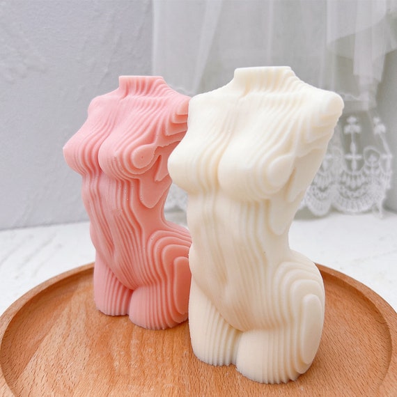 Geometric Female Torso Candle Geometric Female Torso Candle