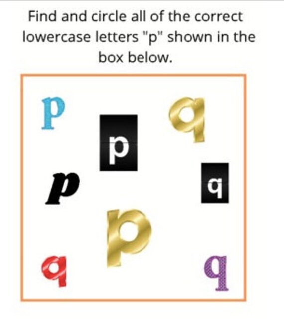 p and q letter reversal worksheets etsy