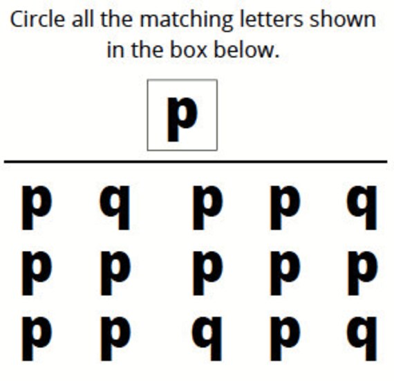 p and q letter reversal worksheets etsy