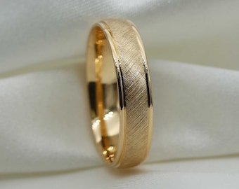 6mm Solid Gold Wedding Ring: Classic Comfort Fit Band