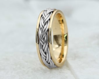 Handmade Gold Wedding Band: 10k 14k 18k Classic 6MM
