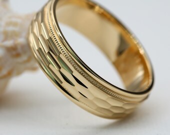 Fede nuziale in oro massiccio da 6 mm: anello classico per uomo e donna