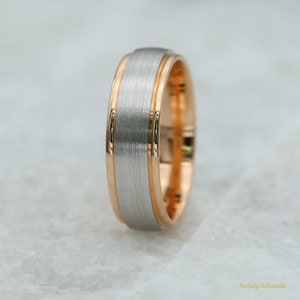Alliance en or massif 6 mm : alliance pour elle et lui, 10 carats 14 carats 18 carats