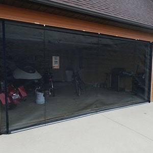 Zip-Roll brand, 9x7 Garage door roll up screen