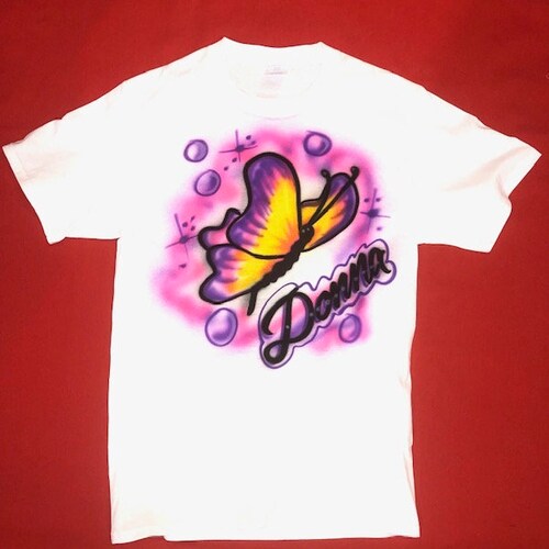Custom Airbrush Name Shirt Shirt With My Name Spray Shirt Etsy