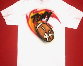 Football with Custom Name for Adult/Child Airbrush T-shirt/Hoodie/Pillowcase/Onesie