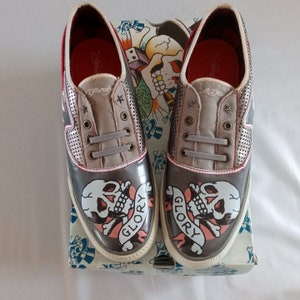 Ed hardy sales slip on shoes