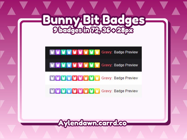 Steam Rabbit Badges Minimal Bunny Rabbit Bit Badges for Twitch [bit Badges | Twitch Sub ...