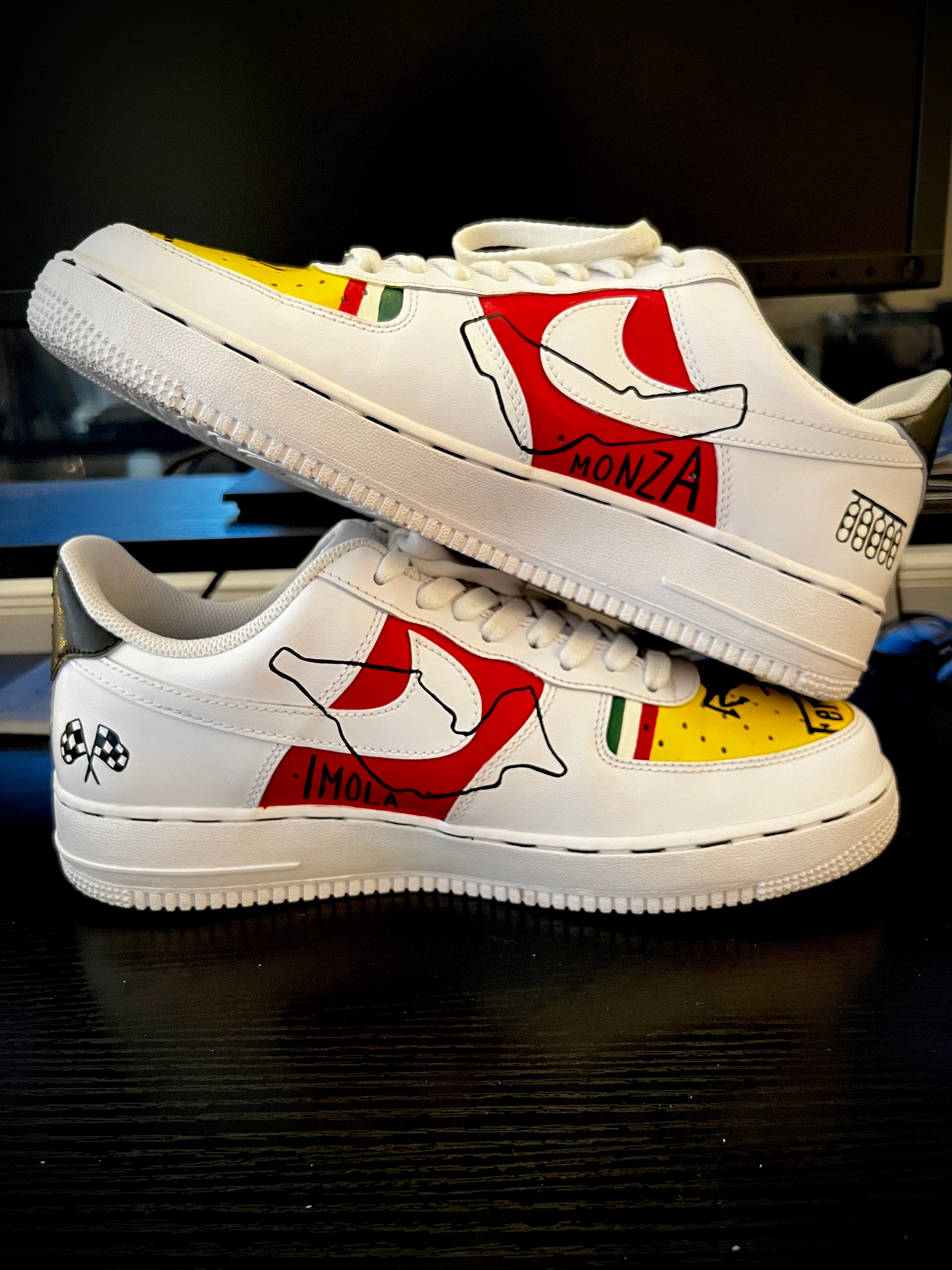 custom racing sneakers number 1Jr