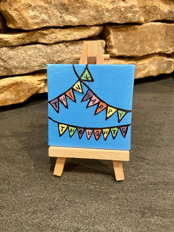 Mini Canvas & Easel-Believe – Painted Stuf