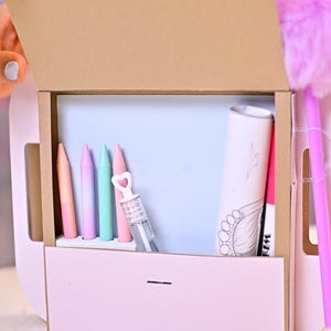 Interactive Party Favor Box Template | Kids Activity Box | Ball Drop ...