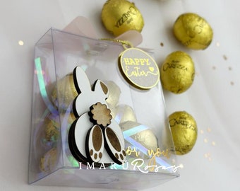 Acetate box mold ..Happy Easter for you, easy assembly, without glue or tape. INCLUDES ALL the design.