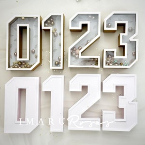 3D Number Molds, from 0 to 9, with Shaker and without skaker, cutting files for cameo and cricut.