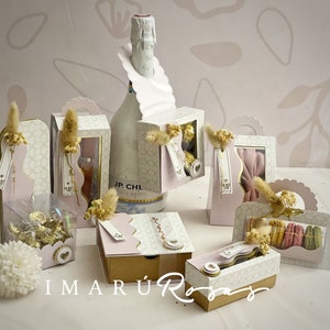Box mold. 7 different box designs, Mother's Day, box template. INCLUDES ALL the design. svg, studio, collection for mom.