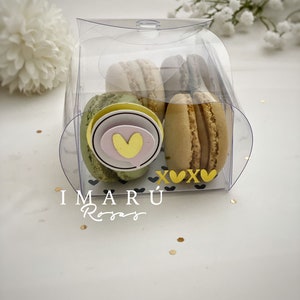 Macaron acetate box mold, xoxo, love day, Valentine's day, easy assembly box template. INCLUDES ALL the design. svg, studio