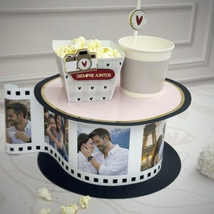 Doos voor fotofilmrol | Gepersonaliseerd romantisch cadeau | SVG- en digitale studiobestanden voor Cricut en Cameo