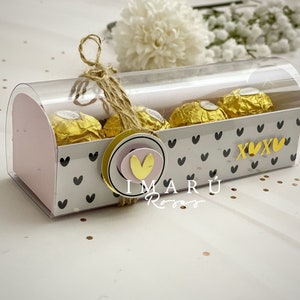 Stampo per scatola in acetato per cioccolatini, xoxo, giorno dell'amore, San Valentino, modello di scatola facile da montare. COMPRENDE TUTTO il design. SVG, studio