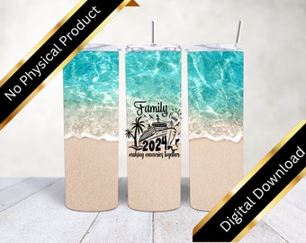 DIGITAL File Cruising Tumbler PNG File, Cruise Tumbler File, Beach Tumbler Wrap File, Vacation Tumbler, Family Cruise 2024, Cruising D3