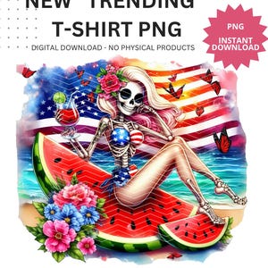 4 juillet pastèque PNG Amérique rétro PNG, Etats-Unis jour de l'indépendance du 4 juillet, conception patriotique drôle de sublimation pour le 4 juillet