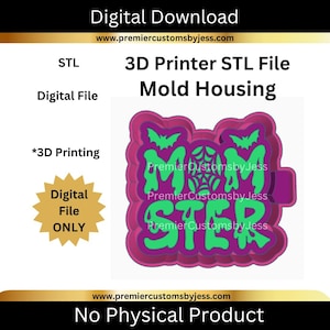 Momster STL File, STL 3D Printer File, Digital Download, STL 3D Printing File, Mold Housing, Halloween Mold Housing, Mold Making (8)