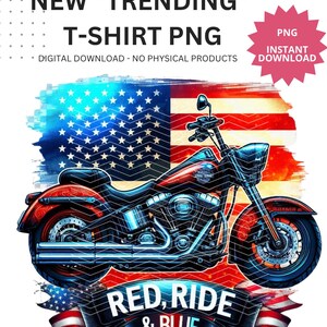 2025 4 juillet moto PNG Retro America Png, Etats-Unis 4 juillet fête de l'indépendance, sublimation patriotique pour clipart 4 juillet