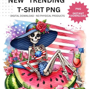4 juillet pastèque PNG Amérique rétro PNG, Etats-Unis jour de l'indépendance du 4 juillet, conception patriotique drôle de sublimation pour le 4 juillet