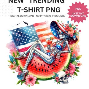 4 juillet pastèque PNG Amérique rétro PNG, Etats-Unis jour de l'indépendance du 4 juillet, conception patriotique drôle de sublimation pour le 4 juillet