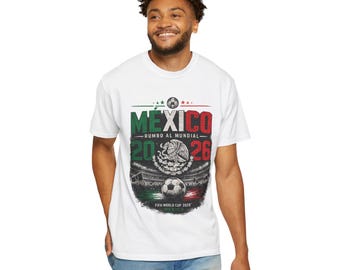 Mexico 2026 World Cup Soccer T-shirt | Aguila Crest, Futbol Stadium Design