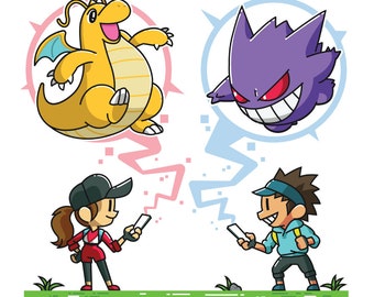 Pokémon GO Battle League - Illustration Art Print