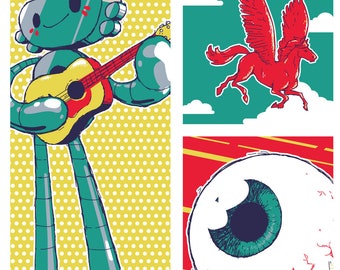 True Tales of Dallas - 11 x 17 Illustration Art Print