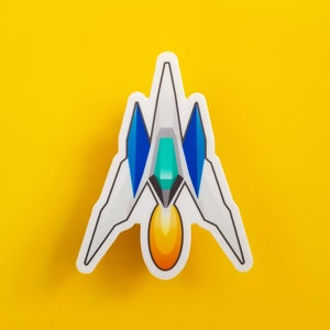 Starfox Arwing-sticker - 3" x 3" *UPDATE*