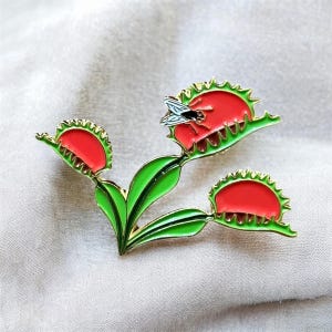 Venus Flytrap Enamel Pin - North Carolina native plant