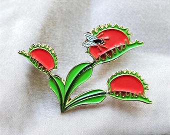 Venus Flytrap Enamel Pin - North Carolina native plant
