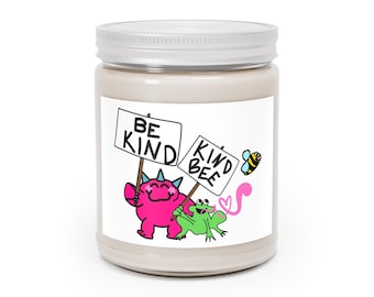 Be Kind Bee Soy Candle | 9oz Natural Wax Jar Candle