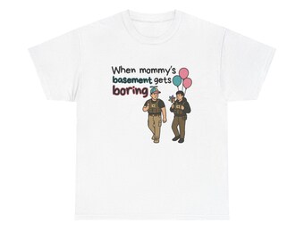 Als mama's kelder saai wordt, progressief T-shirt | Grappig Incel ICE Graphic Tee