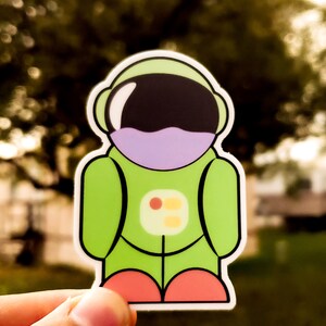 Cute Astronaut Sticker | Matte Finish | Laptop Sticker | Great For Personalization | Space Theme