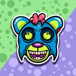 Trippy Sticker Zombie Bear