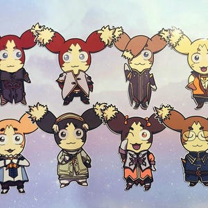 Tales of the Abyss Inspired Cheegle Handmade Stickers- Luke, Asch, Guy, Tear, Jade, Natalia, Anise, and Ion
