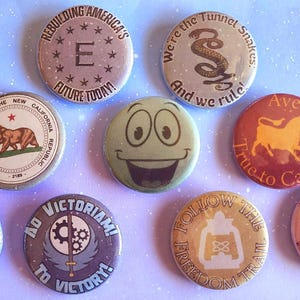 Fallout Faction Inspired Handmade Buttons- Fallout 3, 4 & New Vegas