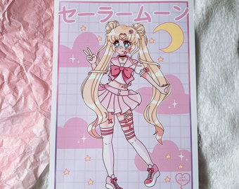 Anime Girl Poster Etsy - anime girl poster etsy kawaii peach aesthetic aesthetic cute roblox character girl Anime Girl Poster Etsy - kawaii peach aesthetic aesthetic cute roblox character girl