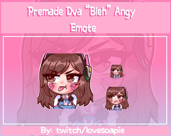 Premade P2u Dva Overwatch Huff Angry Pout Twitch Discord Emote Etsy Premade P2u Dva Overwatch Huff Angry Pout Twitch Discord Emote Etsy