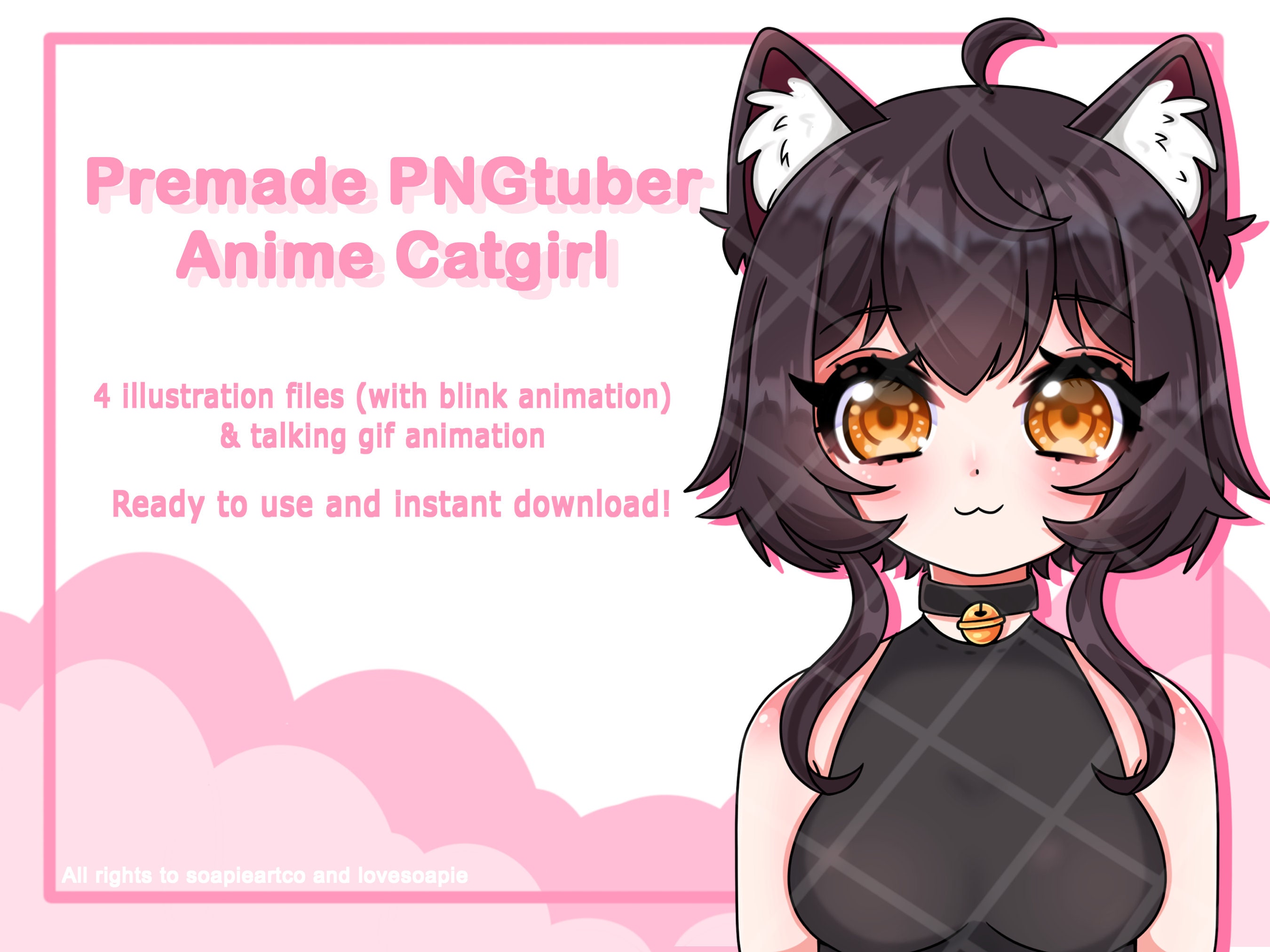 Pngtuber Cat Girl With Talking Animation Anime Avatar - Etsy Norway Pngtuber Cat Girl With Talking Animation Anime Avatar - Etsy Norway
