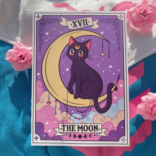 Luna Sailor Moon Tarot The Moon Art Print Etsy Canada