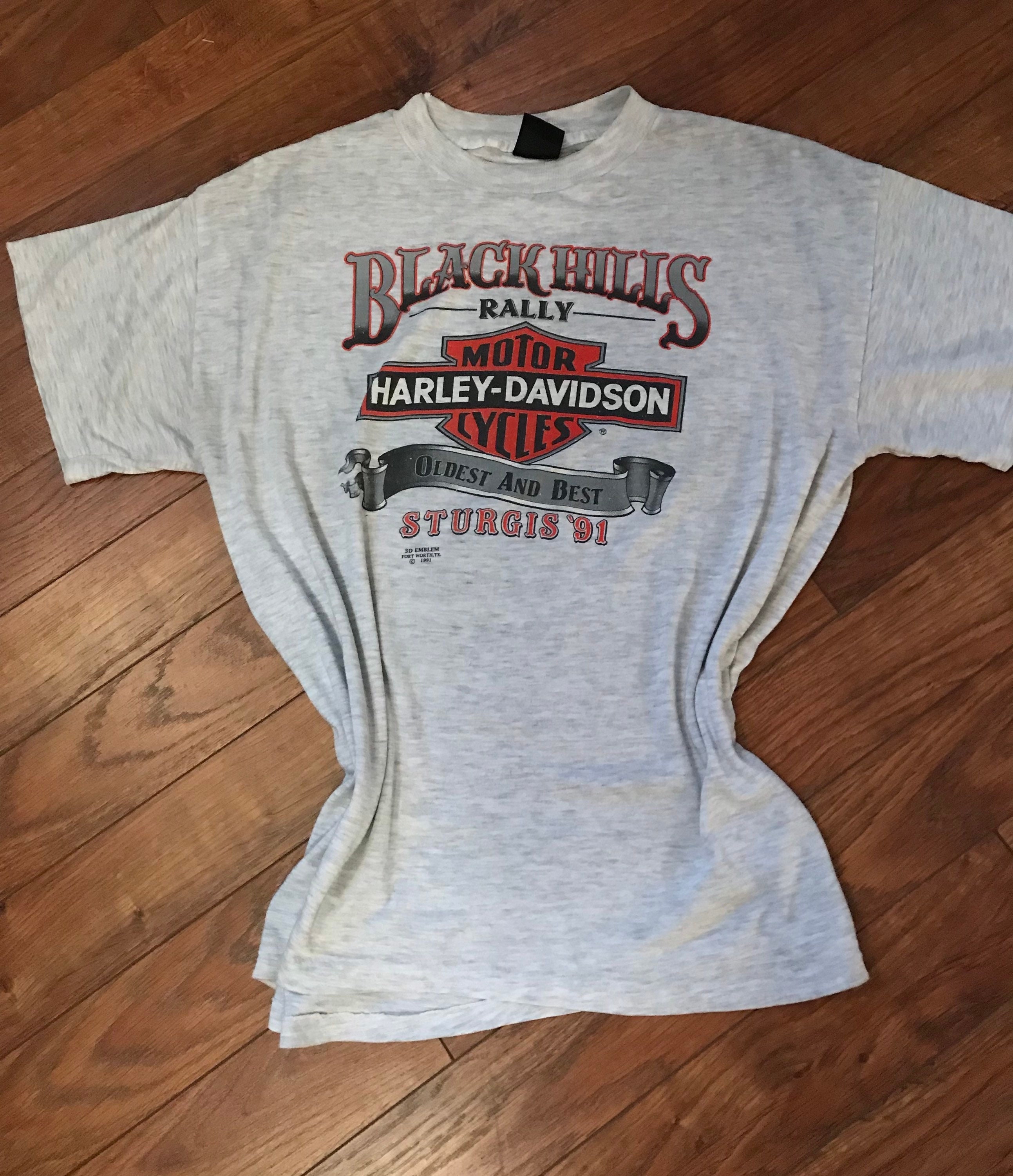 3D Emblem - RARE Authentic Harley-davidson 1991 Sturgis Bike Rally 