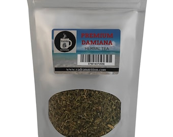 Damiana Leaf ( Turnera diffusa) Cut and Shifted Herbal Tea 100% Natural