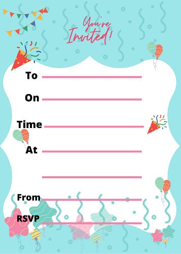 Birthday party invitation | Etsy