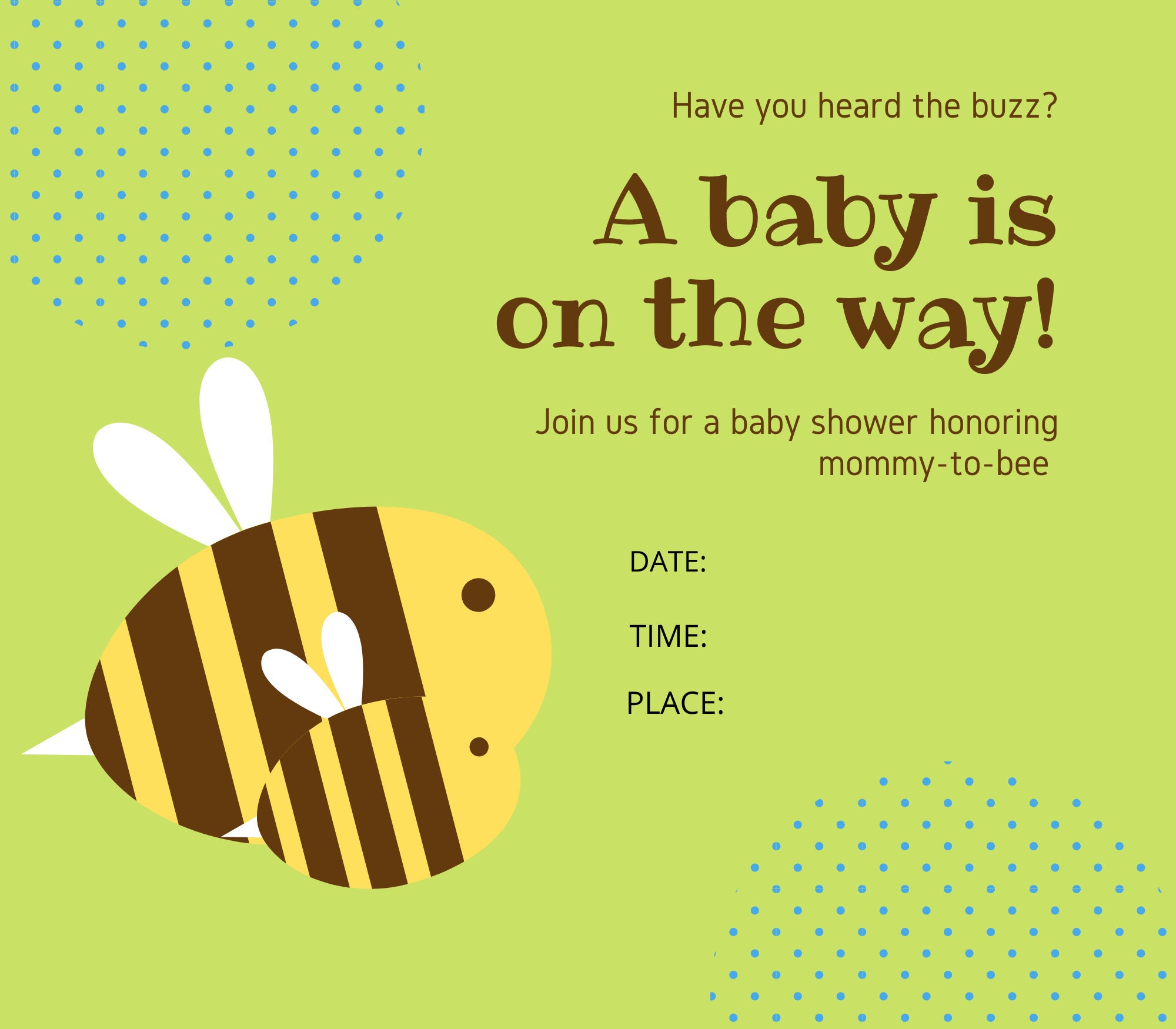 Baby shower invitation postcard Etsy