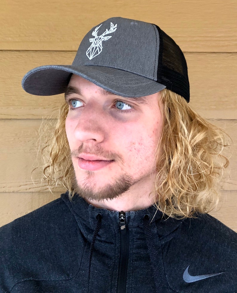 Custom Trucker Hat Embroidered Hat PNW Hat Deer Hunting Hat