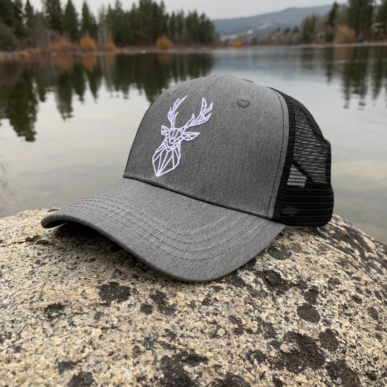 Custom Trucker Hat Embroidered Hat PNW Hat Deer Hunting Hat